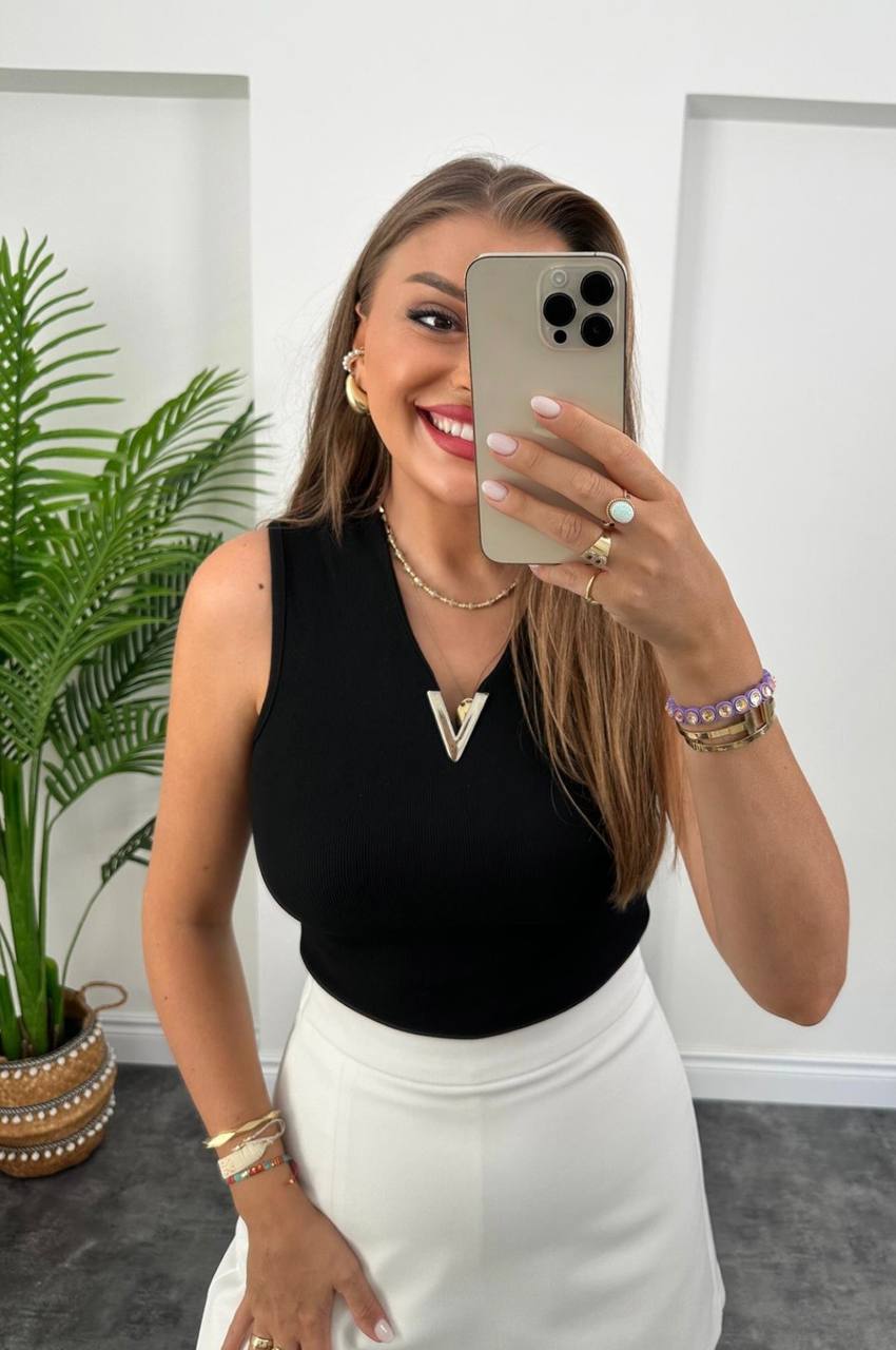 Black/Yellow top
