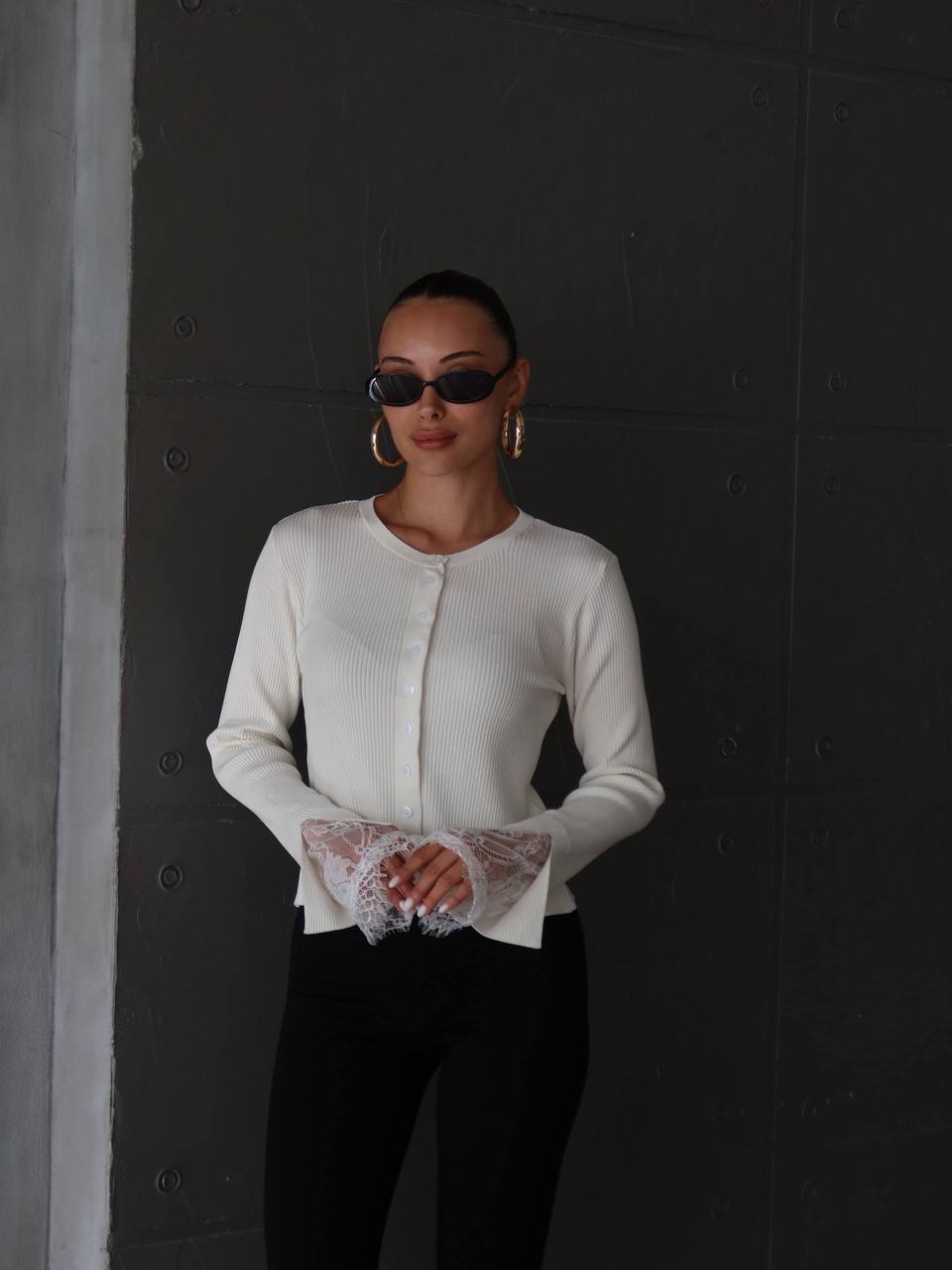 White/ Black top