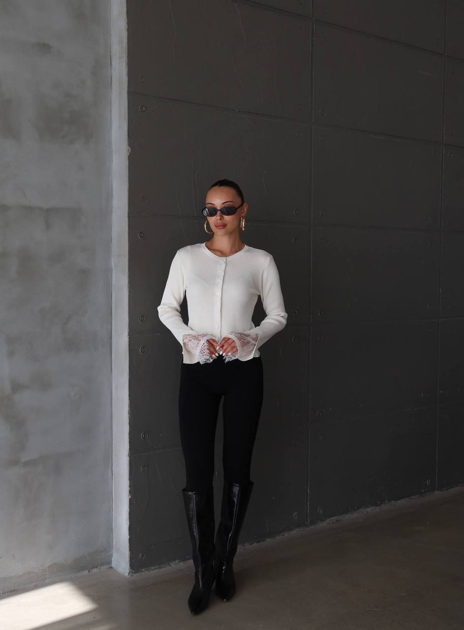 White/ Black top