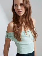 Yellow Mint Pink top