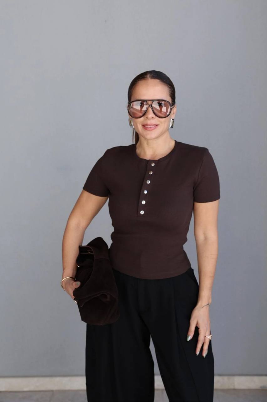 Black brown top