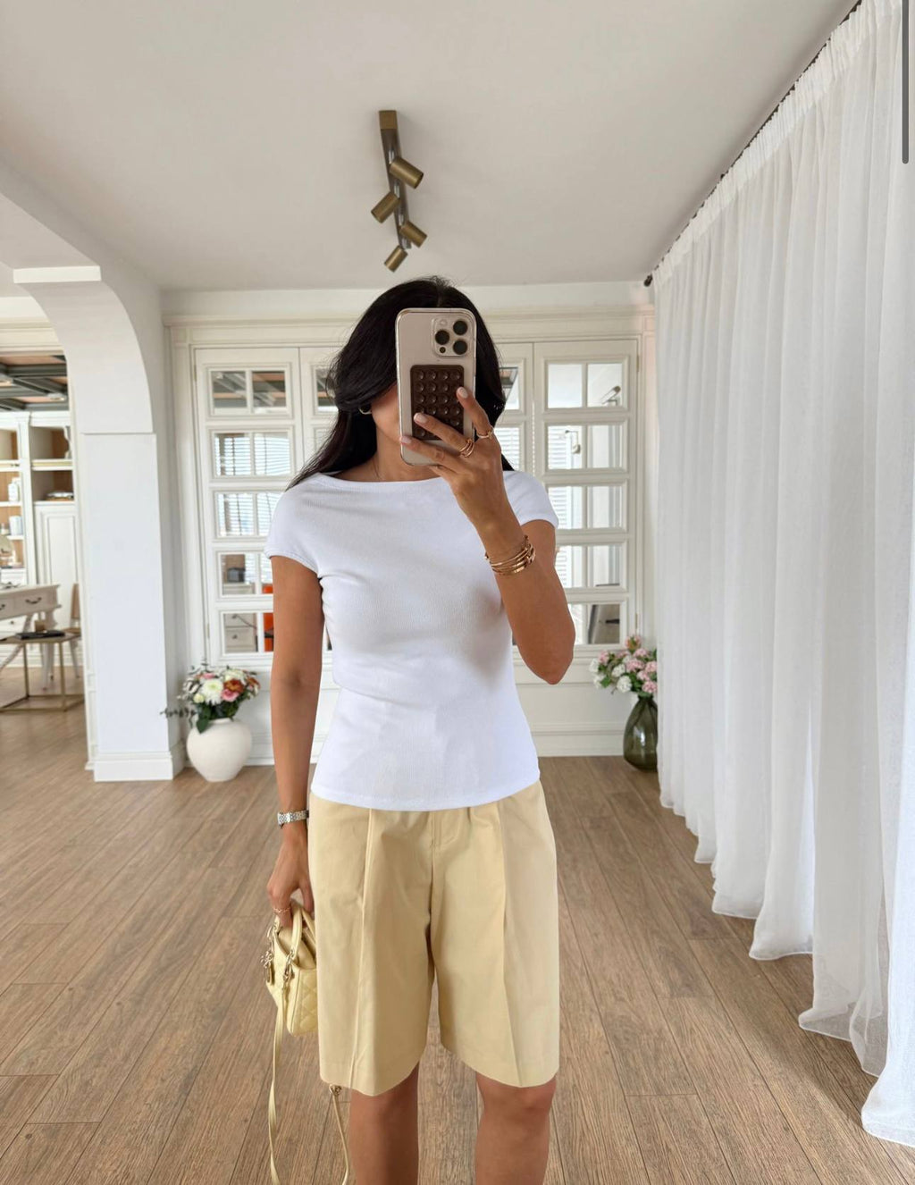 White/Brown top