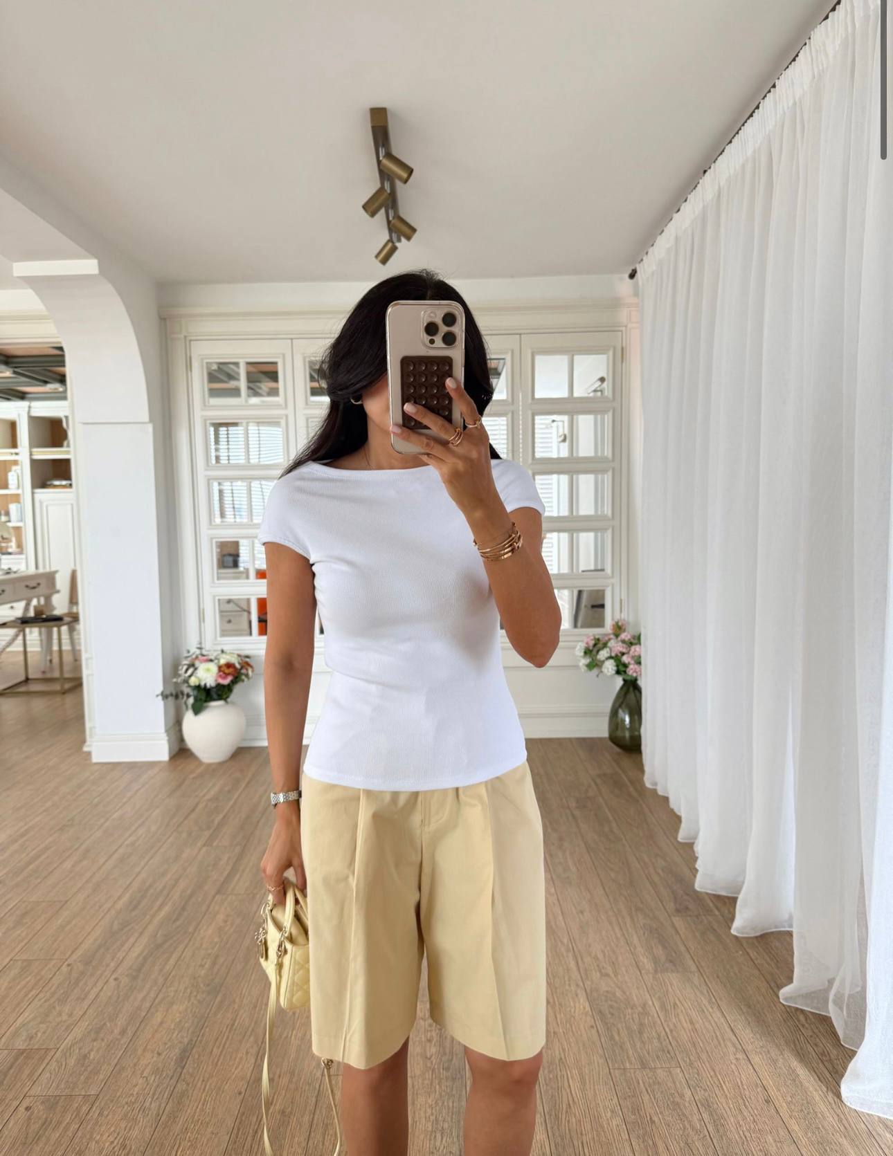 White/Brown top