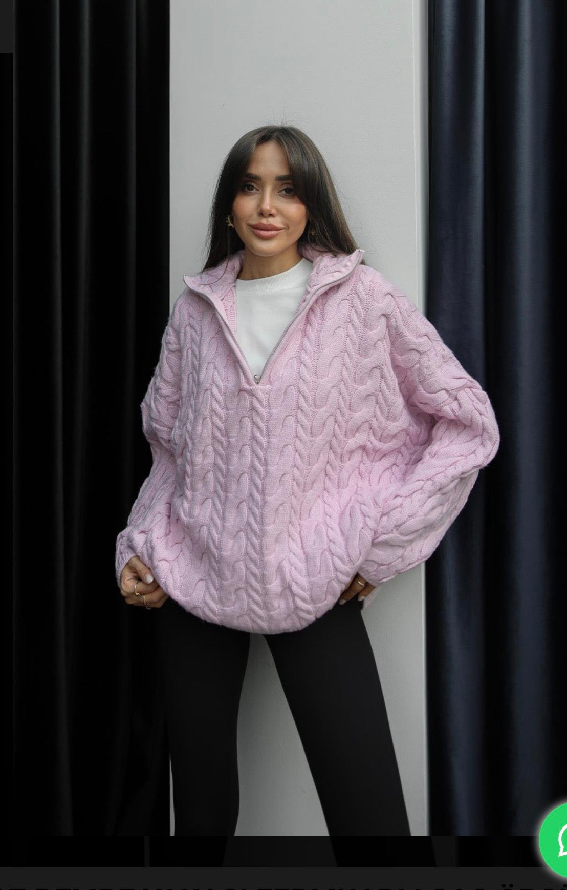Pink knitwear
