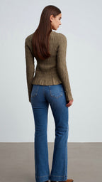 Olive green top