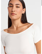 Pink/White top