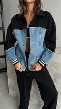 Bomber jeans jacket