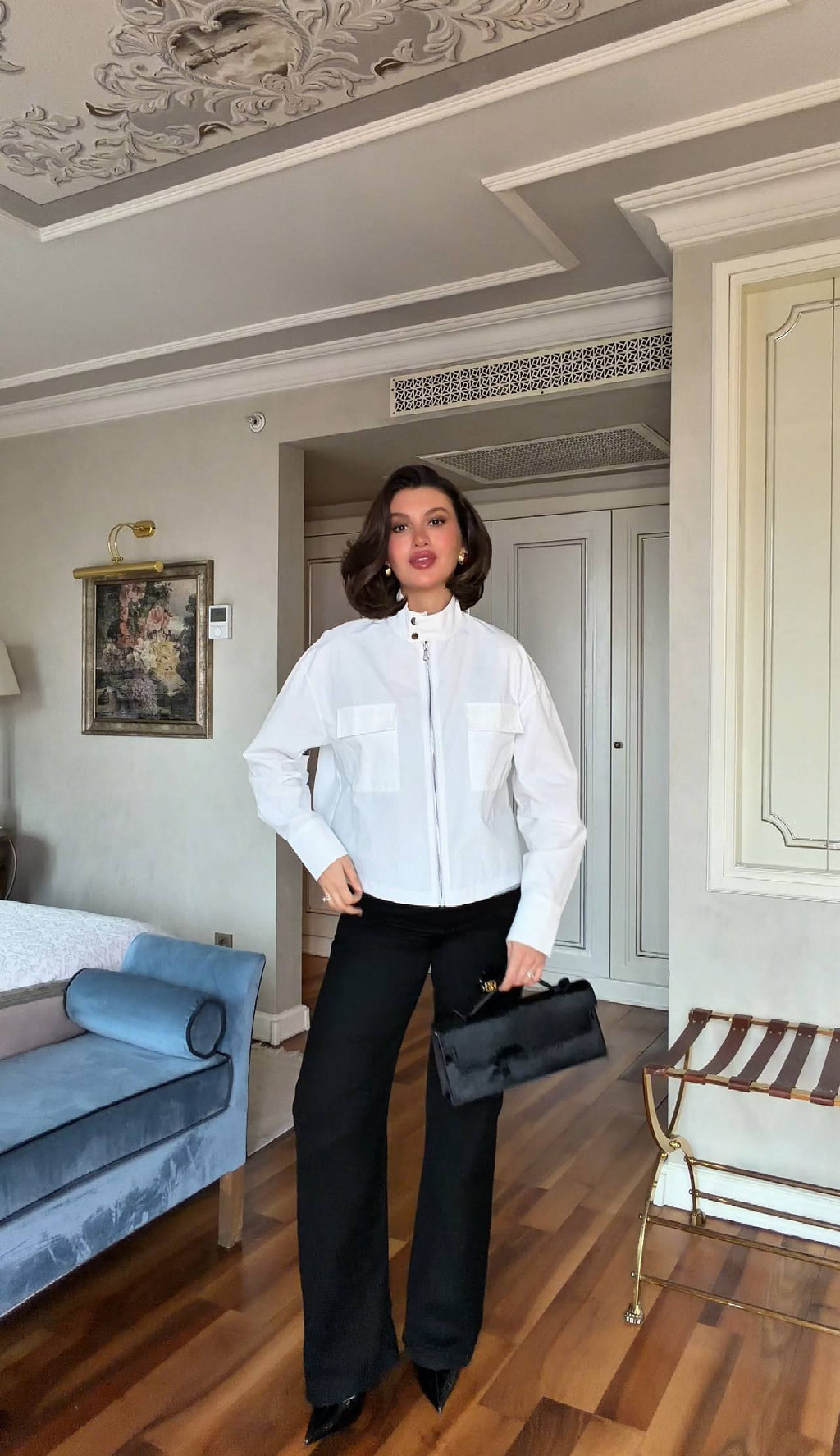 White black jacket