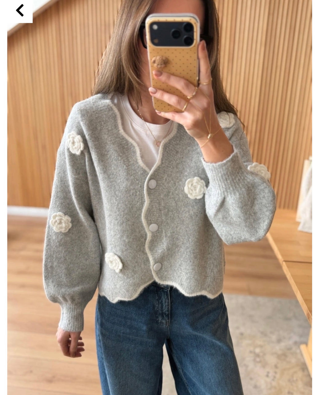 Grey cardigan