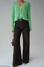 Green cardigan
