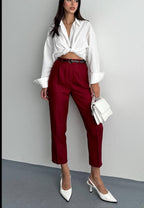 Burgundy pant