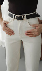 Beige jeans