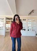 Burgundy shirt
