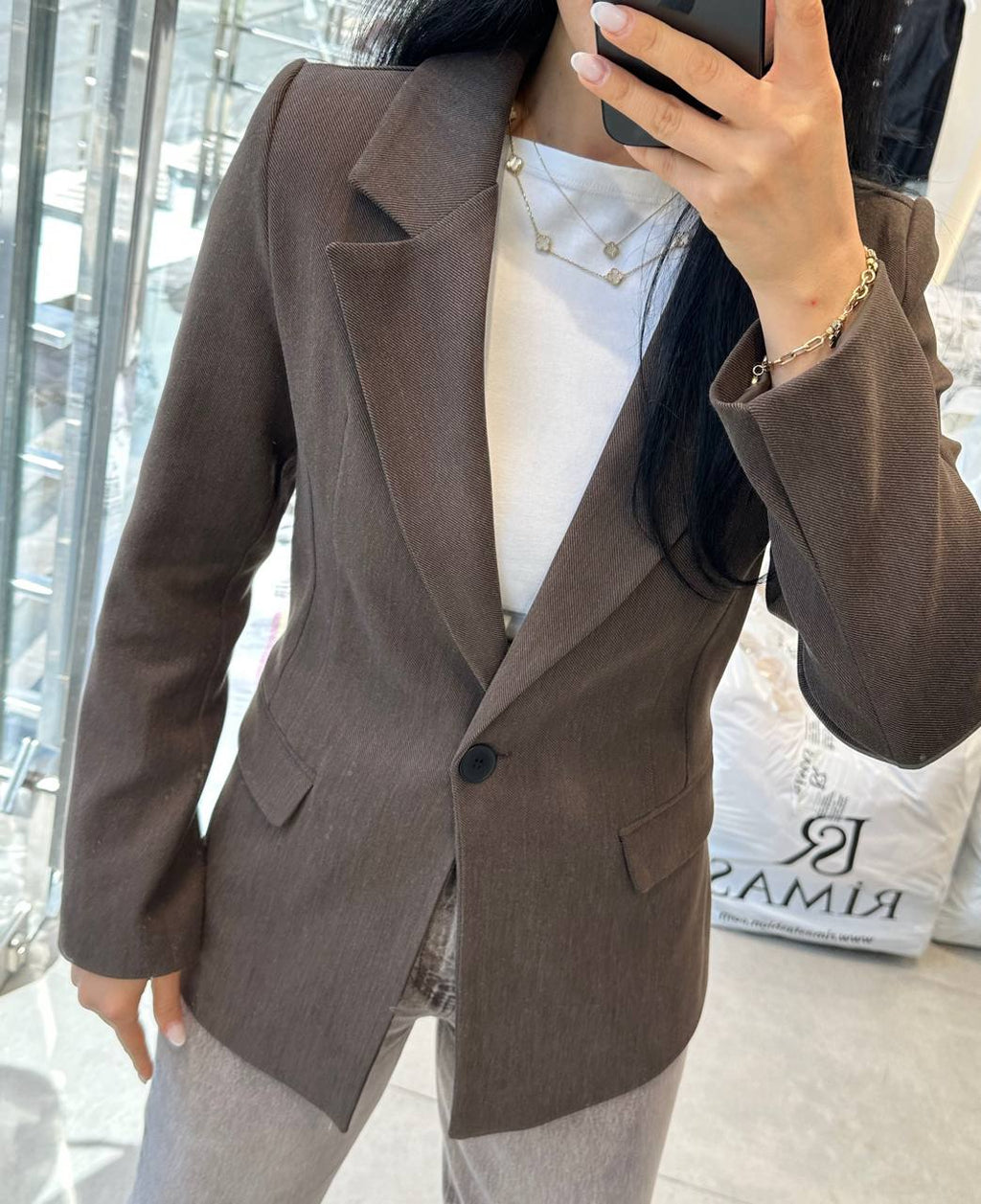 Brown blazer