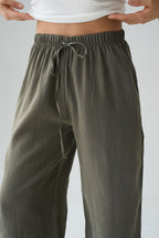 Burgundy/Olive green pants