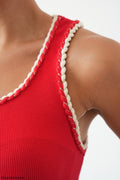 Red/Brown top