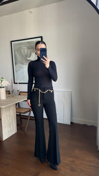 Brown black pants