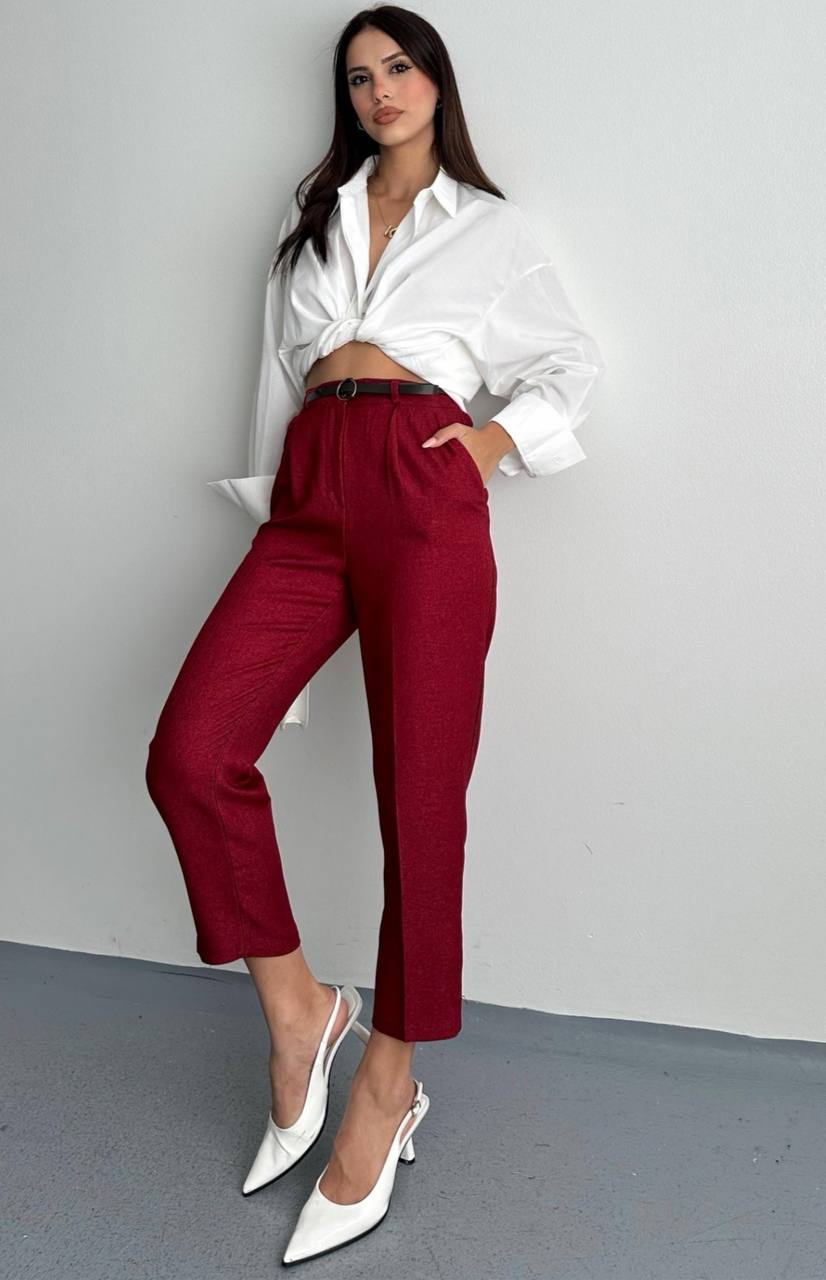 Burgundy pant