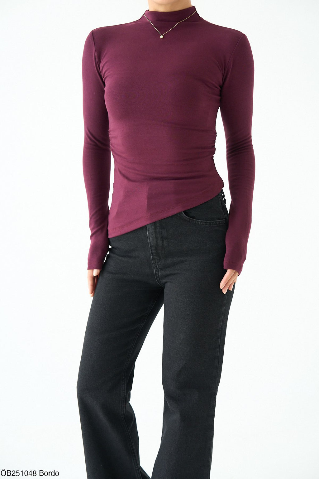 Burgundy top