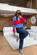 Blue red top